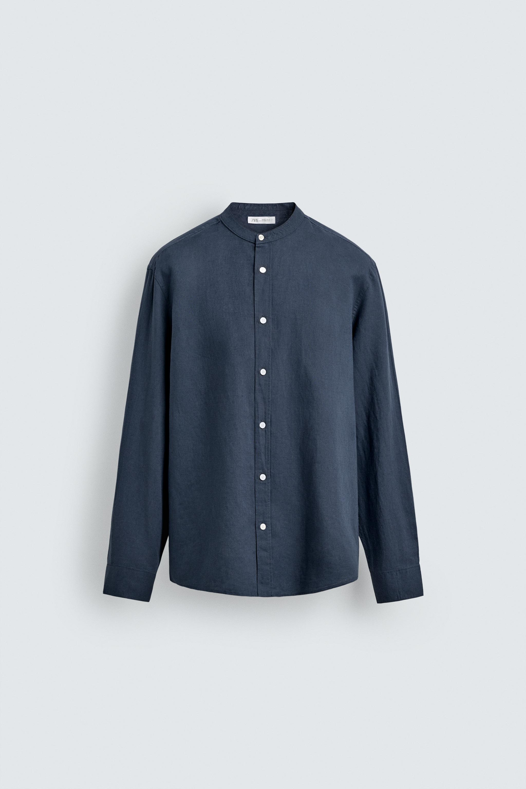 RELAXED FIT LINEN - COTTON SHIRT