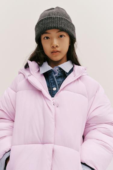 CAZADORA ACOLCHADA CAPUCHA - Rosa de Zara