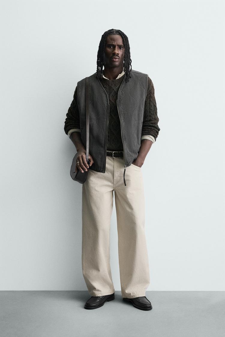 DİKİŞ DETAYLI YIKAMALI YELEK