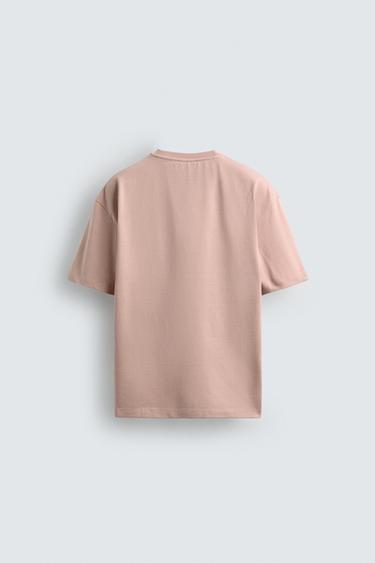 BASIC HEAVYWEIGHT T-SHIRT /03 - Faded pink by Zara - Image 7