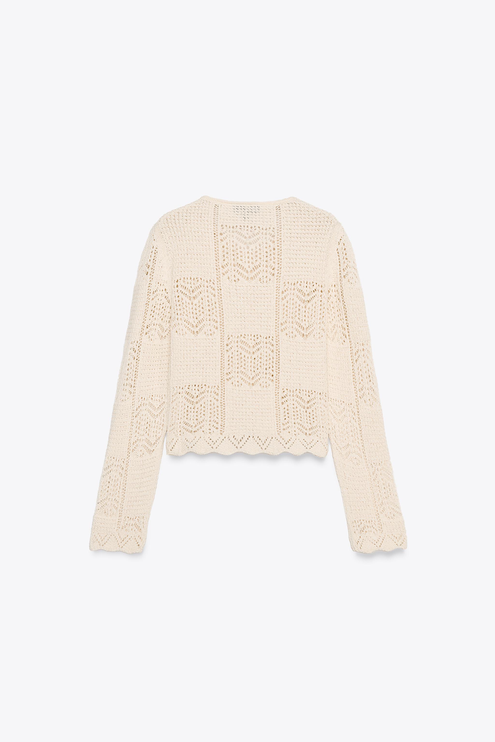 GILET EN MAILLE POINTELLE