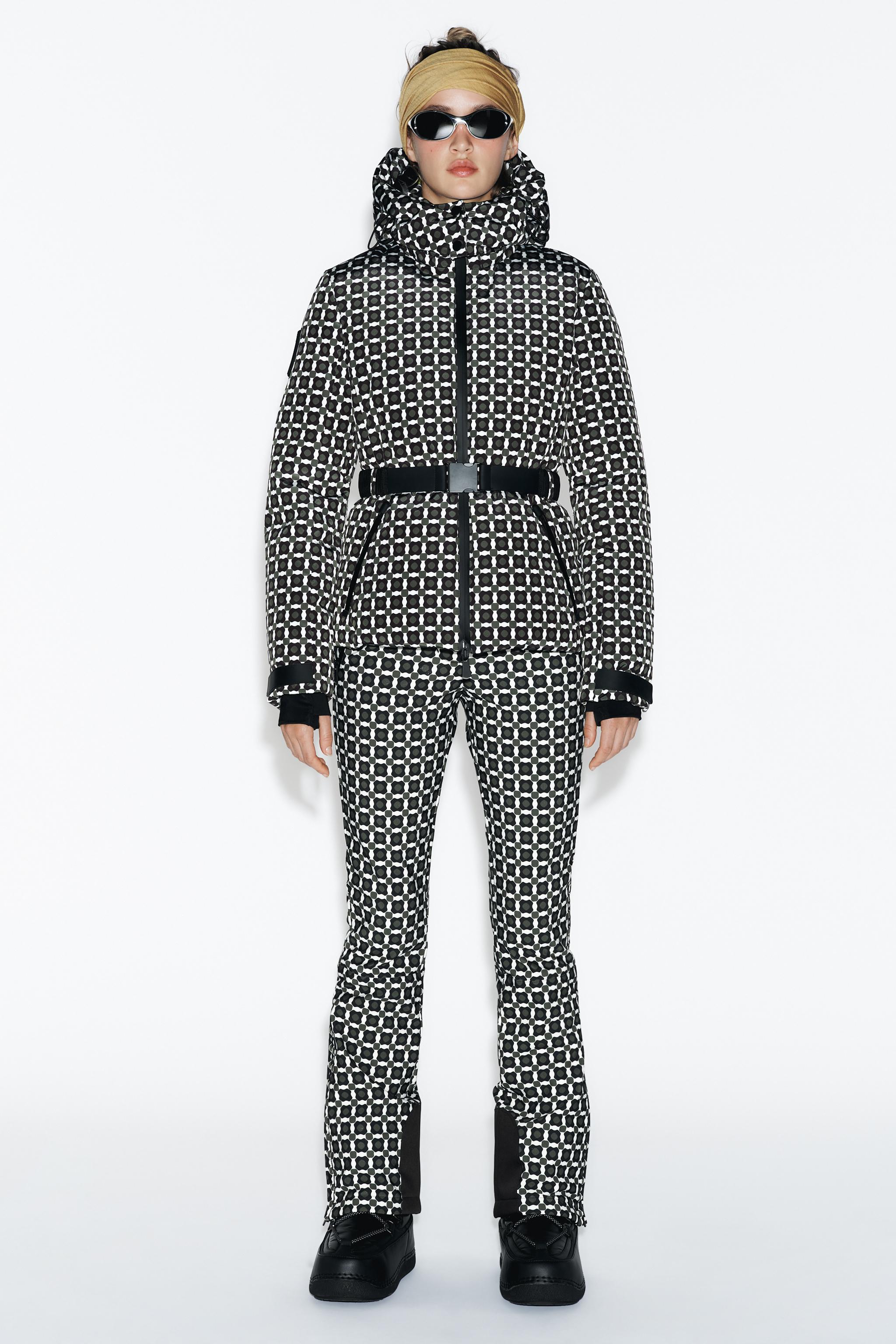 HOODED WATER RESISTANT WINDPROOF DOWN COAT RECCO® TECHNOLOGY SKI