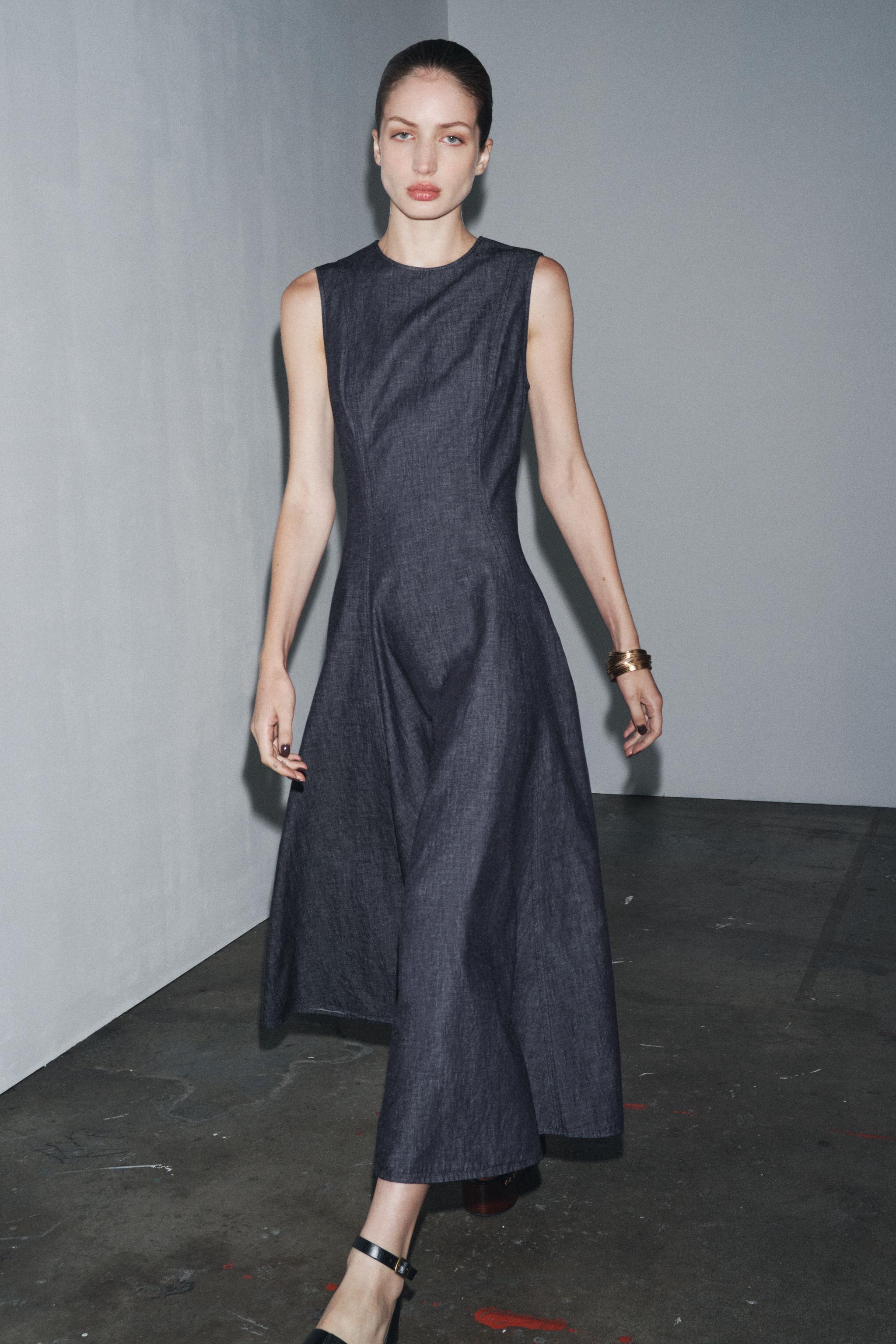 ROBE MI-LONGUE EN DENIM ZW COLLECTION