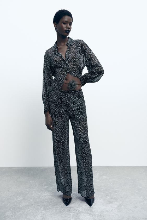 Zara, Pants & Jumpsuits, Zara Woman Snake Print Trousers