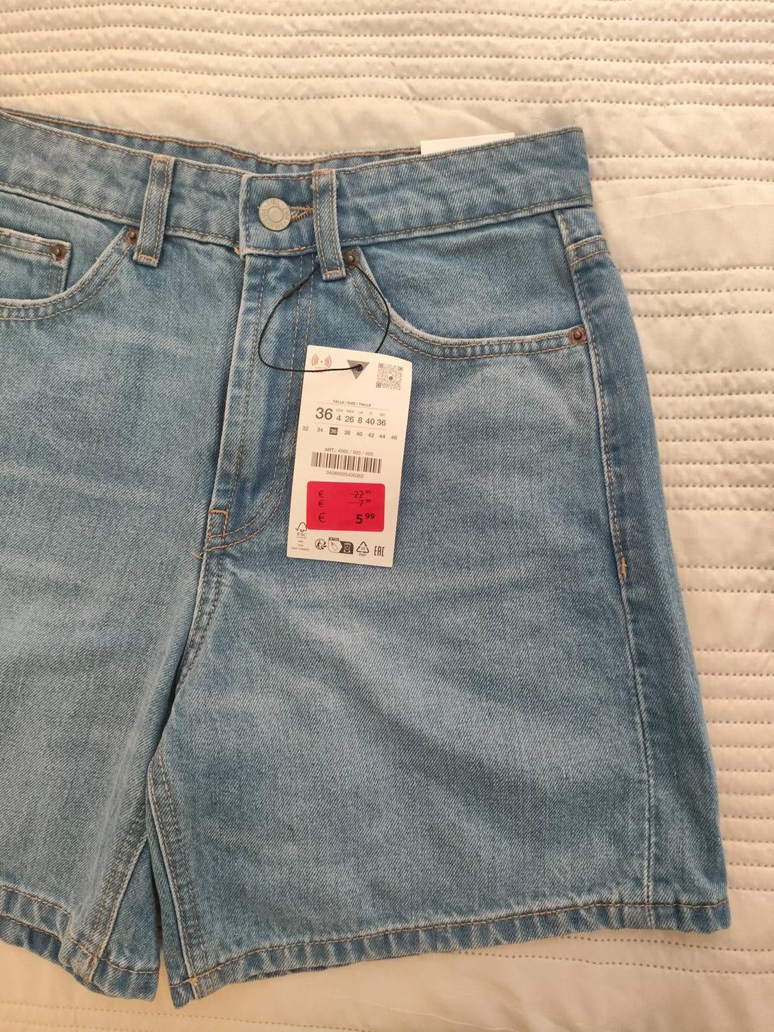TRF MID-RISE DENIM BERMUDA SHORTS - Image 3