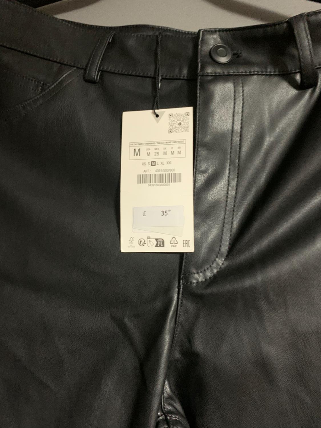 FAUX LEATHER TROUSERS - Image 2