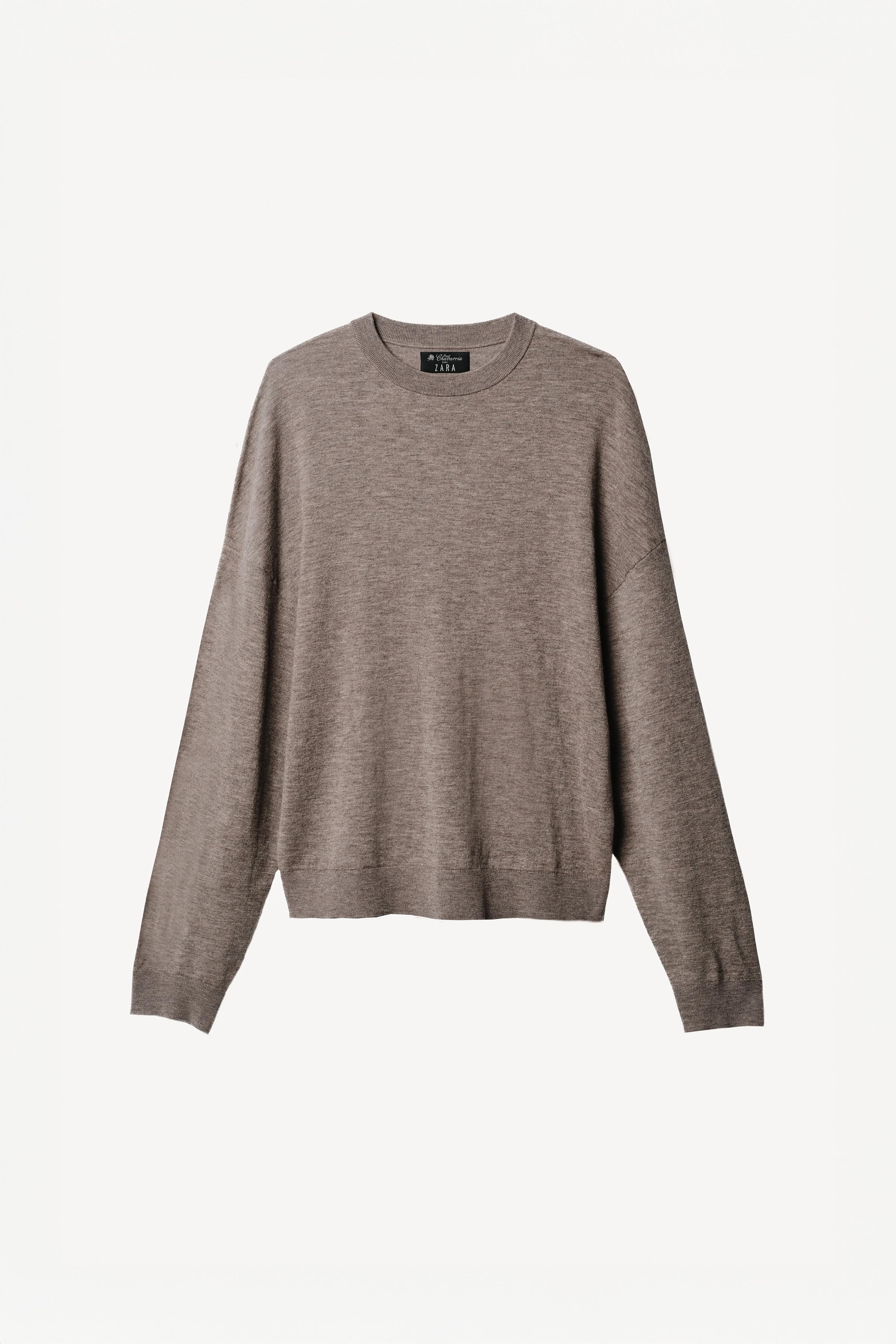 LIGHTWEIGHT WOOL BLEND JUMPER WILLY CHAVARRIA X ZARA - Navy blue