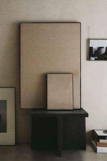 LINEN CANVAS - Dark brown by Zara