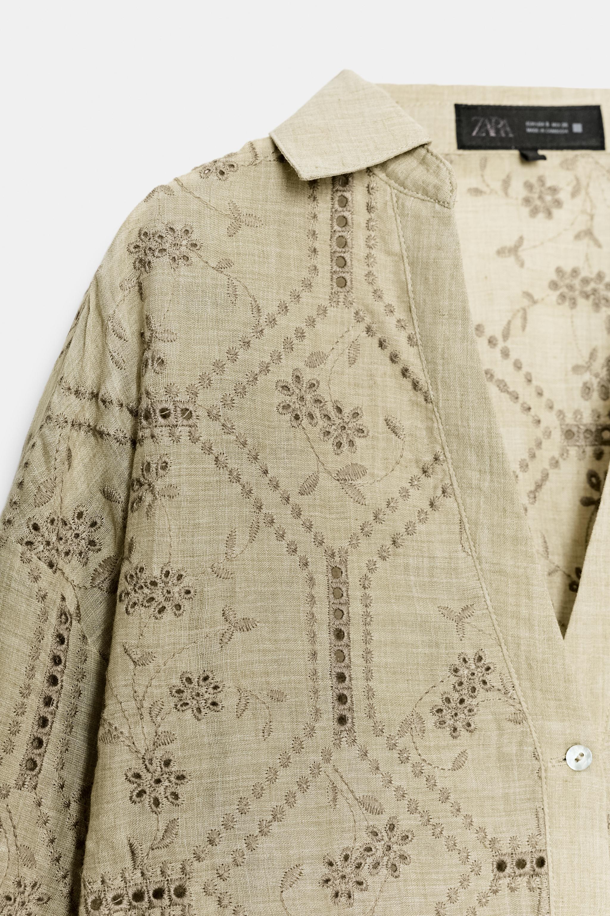 CHEMISE BRODÉE PERFORÉE