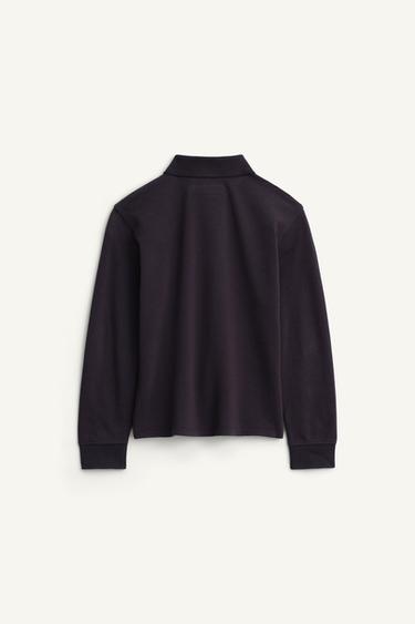 LIMITED EDITION EMBROIDERED FOX PIQUÉ POLO SHIRT - Dark navy by Zara - Image 6