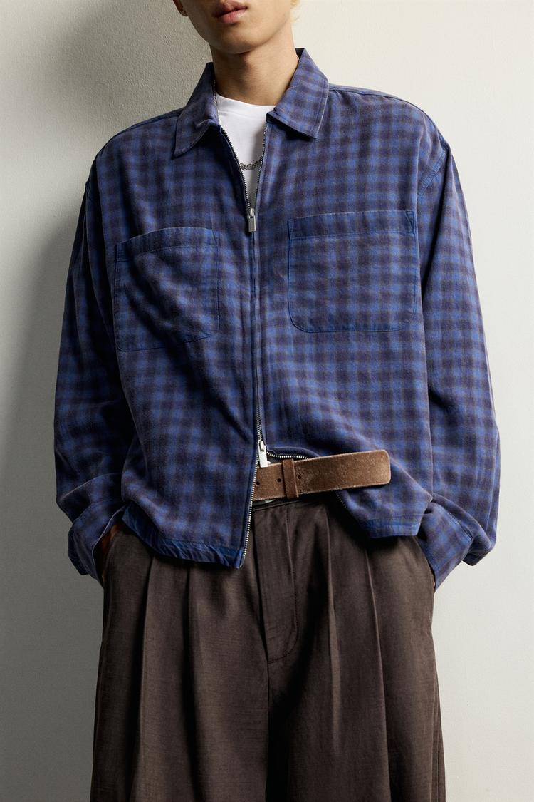 CAMISA CUADROS CREMALLERA