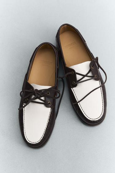 ZAPATO NÁUTICO PIEL - Multicolor de Zara