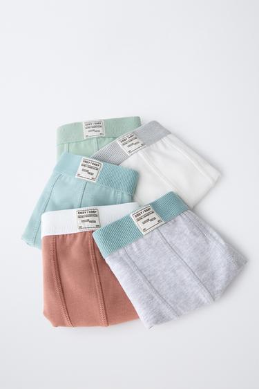 6-14/ FIVE-PACK OF BOXERS WITH LABEL - Multicoloured by Zara - Image 5