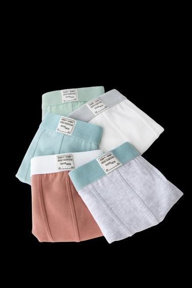6-14/ 5ER-PACK BOXERSHORTS MIT ETIKETT - Bunt von Zara