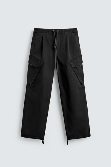 PANTALÓN CARGO X SR_AブラックZaraのPANTALÓN CARGO X SR_A - ブラック 