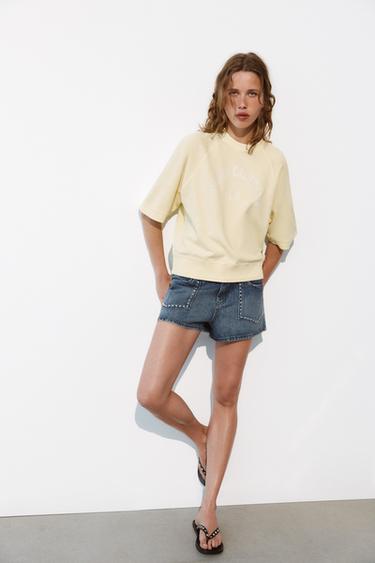 SLOGAN SWEATSHIRT - Yellow by Zara - Image 0