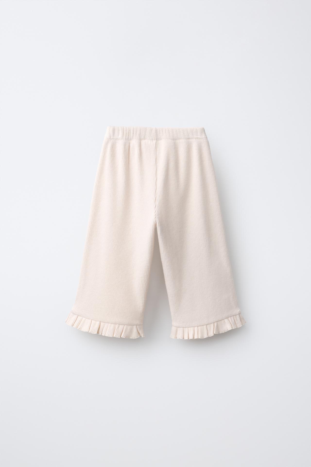 SOFT TOUCH CULOTTE PANTS — Ecru / Marl