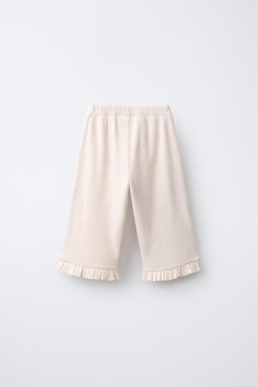 SOFT TOUCH CULOTTE PANTS — Ecru / Marl 2