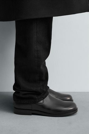 LIMITED EDITION LEATHER BOOTS - Black by Zara