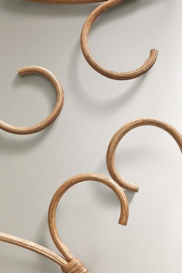 LOT CINTRES ROTIN BEBÉ (LOT DE 4) - Beige clair de Zara - Image 2
