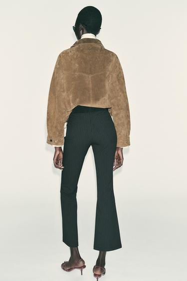 LEGGINGS LÉGÈREMENT ÉVASÉ À RAYURES - Noir de Zara - Image 3