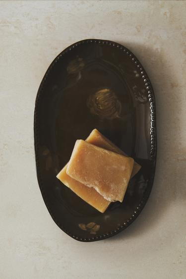 PETIT PLATEAU DE BAIN FLEUR - Kaki de Zara - Image 4