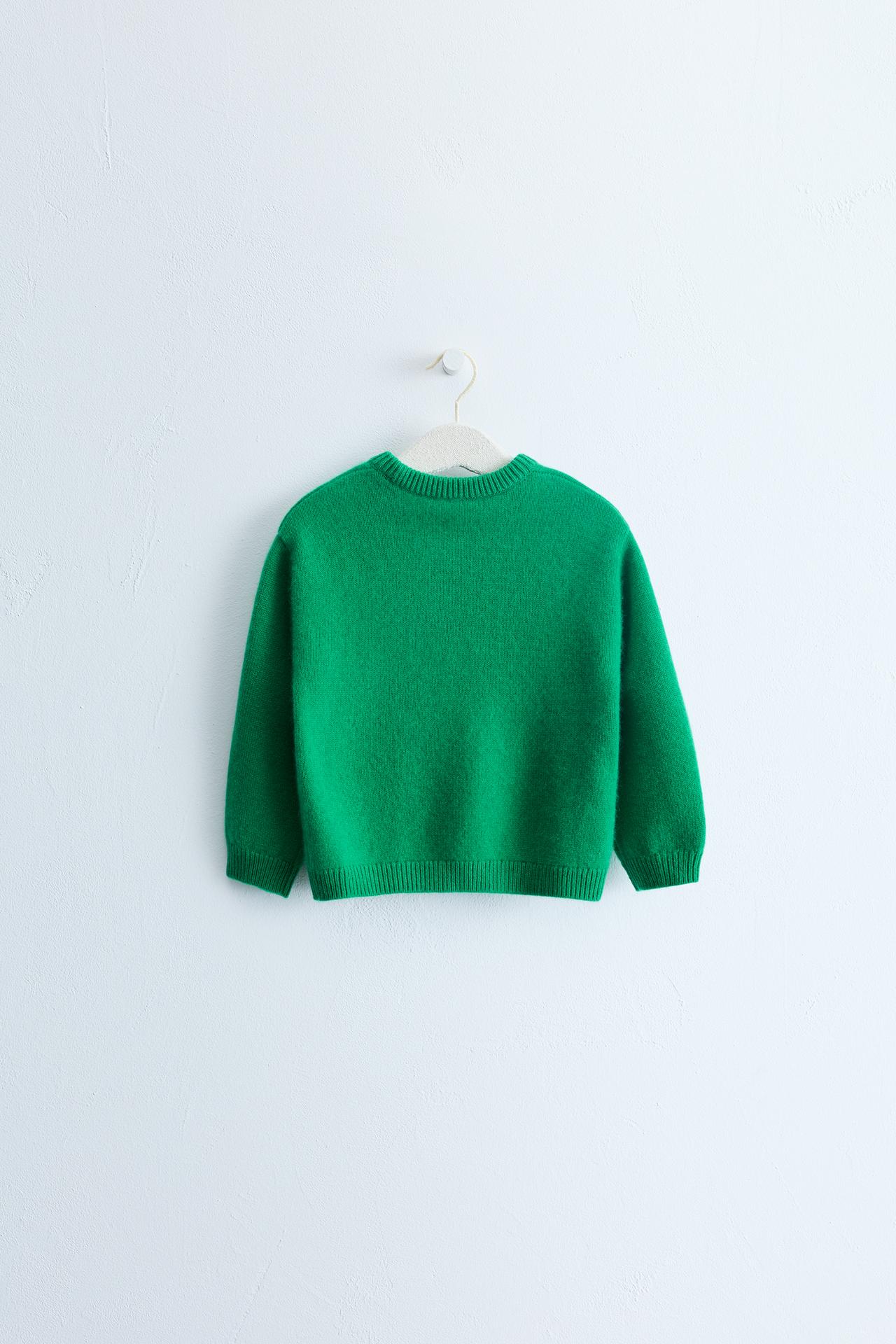 ZARA TIMELESS - 100% CASHMERE SWEATER — Green
