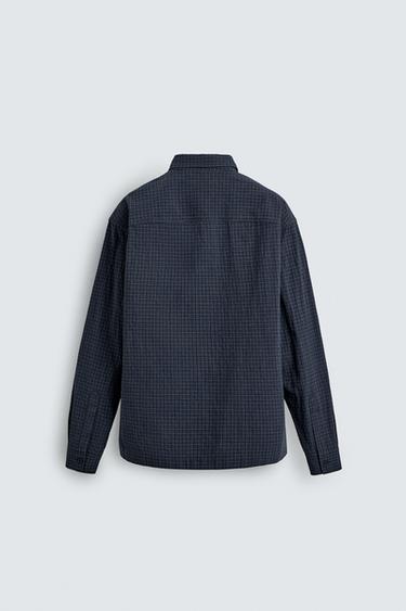 REGULAR FIT CHECK POLO SHIRT - Blue by Zara - Image 7