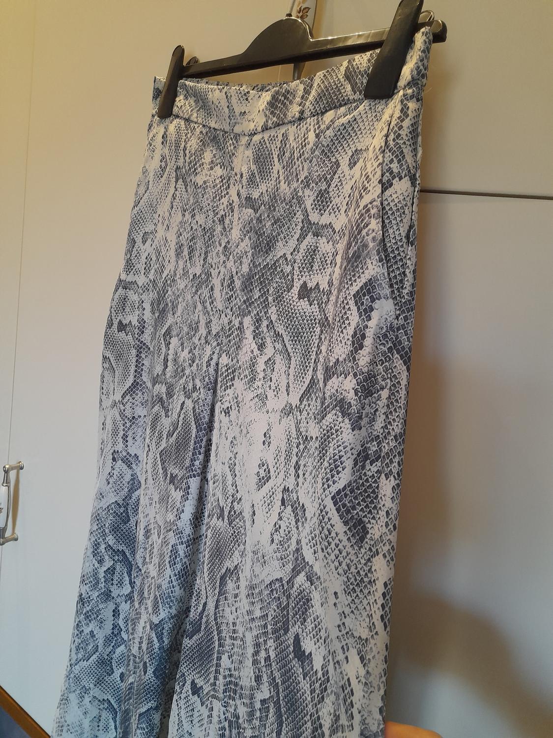 ANIMAL PRINT WIDE-LEG TROUSERS - Image 7