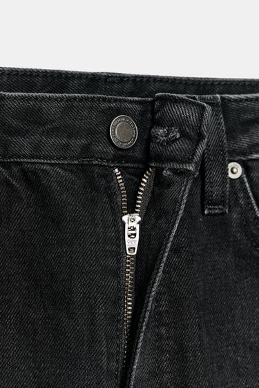 JEANS ZW COLLECTION BARREL MITTELHOHER BUND - Schwarz von Zara
