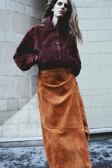 Jupe Zara En Simili Cuir - Taille S - Occasion Très Bon état