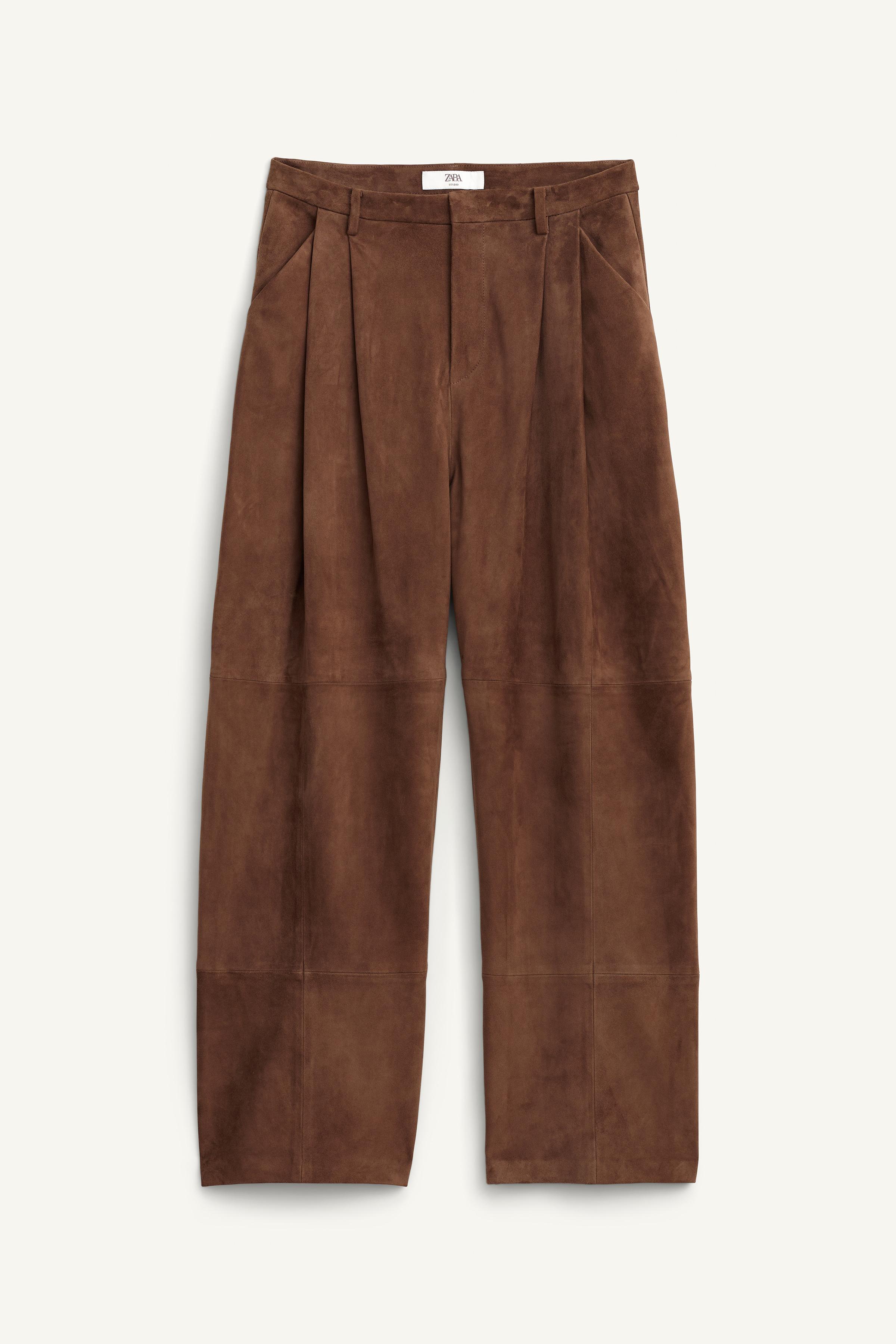 PANTALON À PINCES EN DAIM 100% ÉDITION LIMITÉE