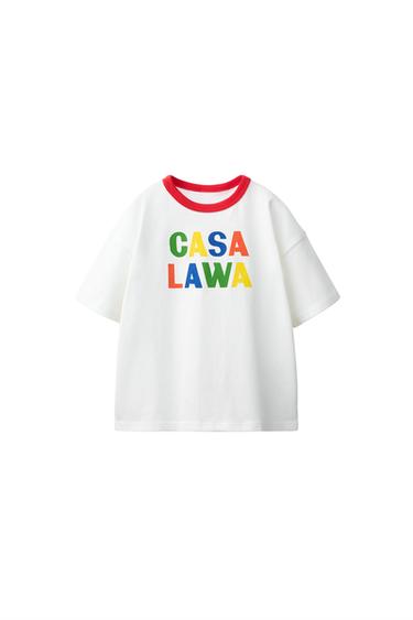 CAMISETA ESTAMPADA LOGO CASA LAWA X ZARA KIDS - Blanco de Zara