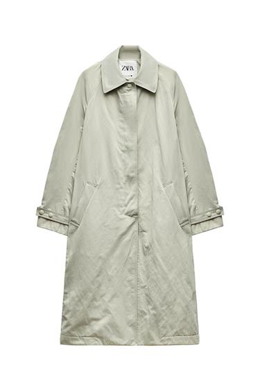 ZW COLLECTION CREASED TRENCH COAT
