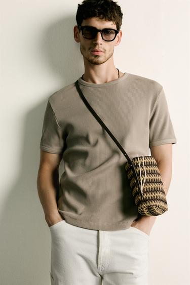 TÚI ĐEO CHÉO DÁNG DỌC TẾT BỆN - Trắng Mờ từ Zara - Hình ảnh 0
