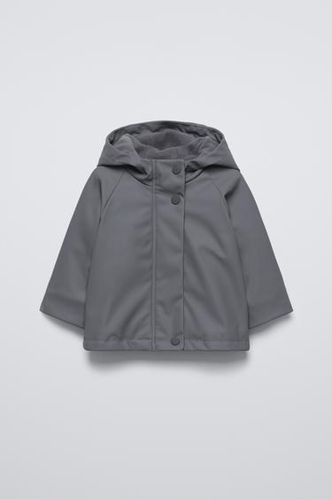 WATER-RESISTANT BONDED JACKET - Anthracite grey by Zara