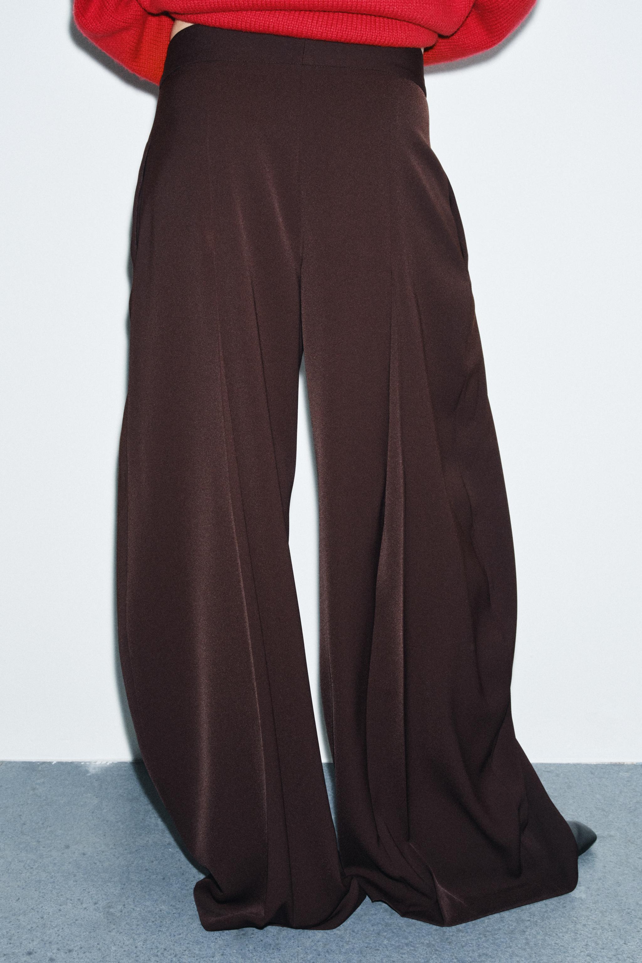 ZW COLLECTION WIDE LEG PLEATED PANTS