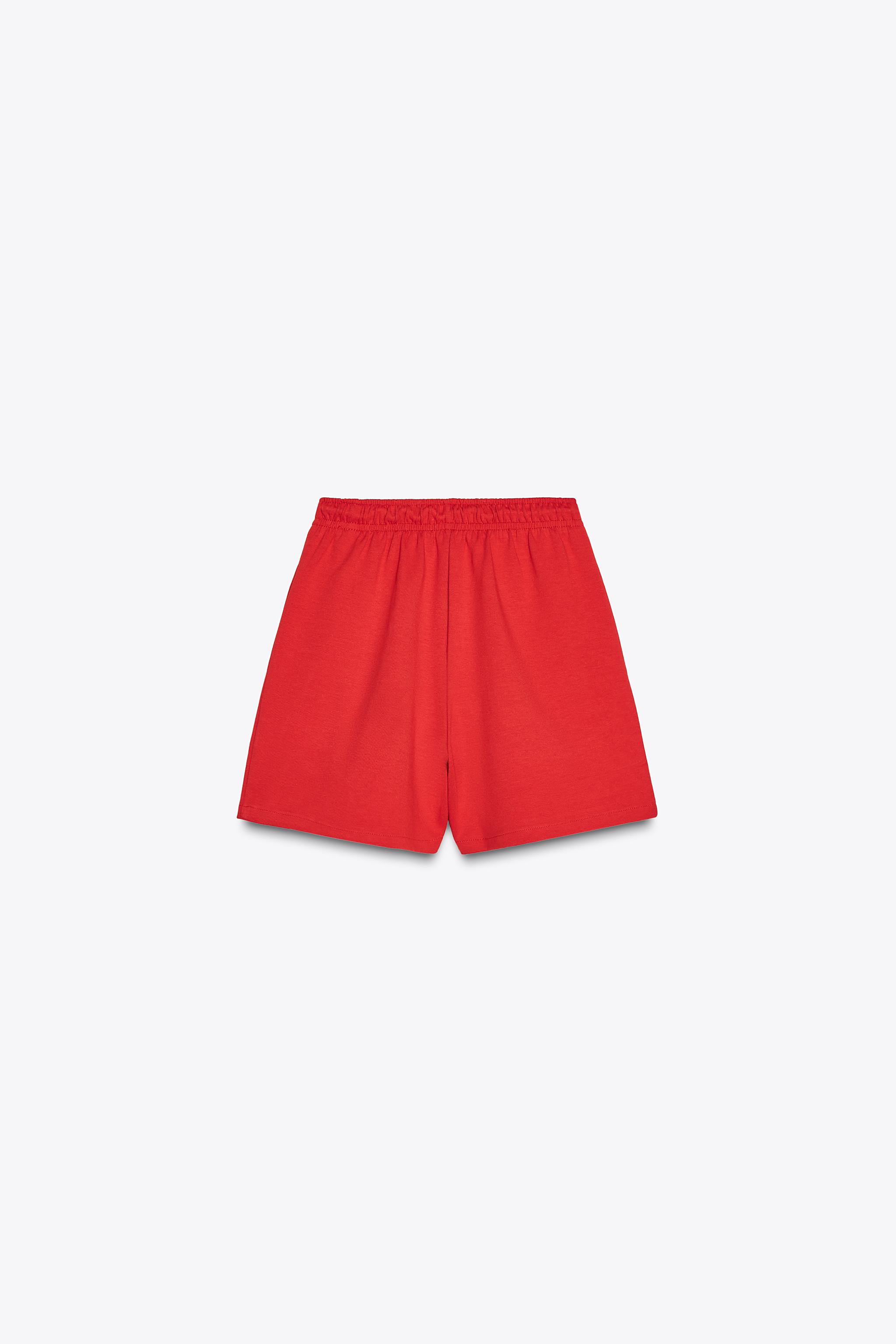 インターロック バミューダパンツ - レッド | ZARA Japan / 日本