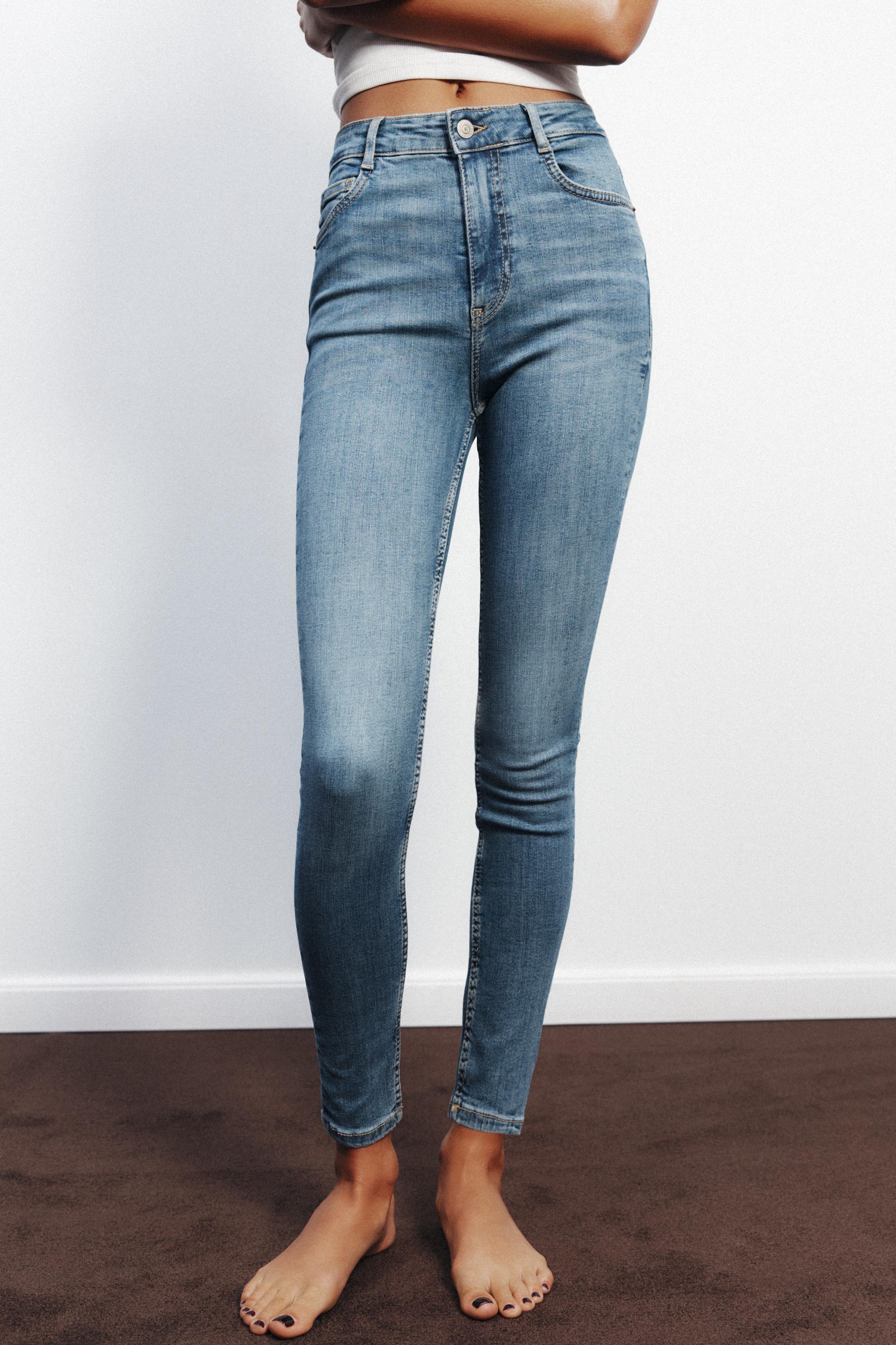 TRF SCULPT HIGH-WAIST JEANS - Faded black | ZARA Thailand
