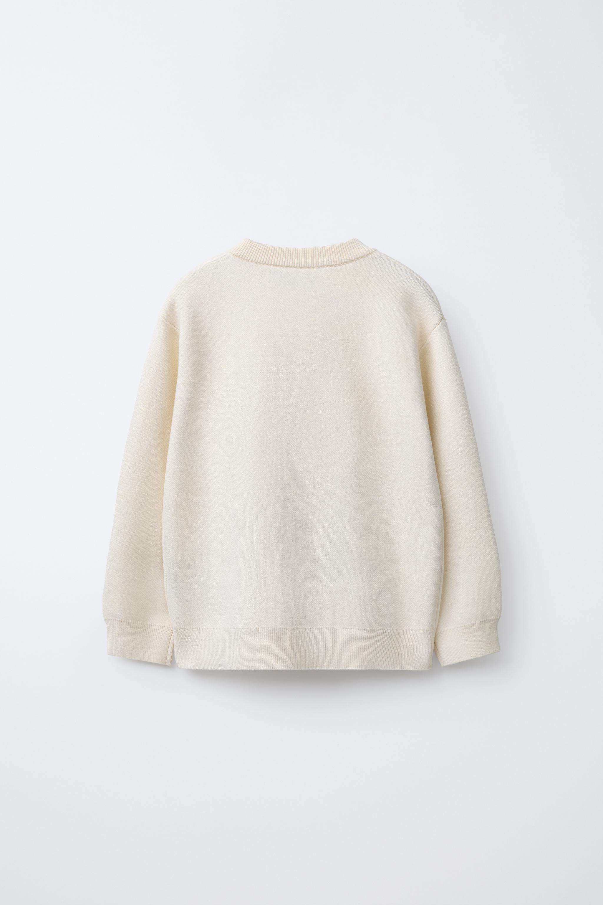 BASIC KNIT SWEATER - Ecru | ZARA Canada