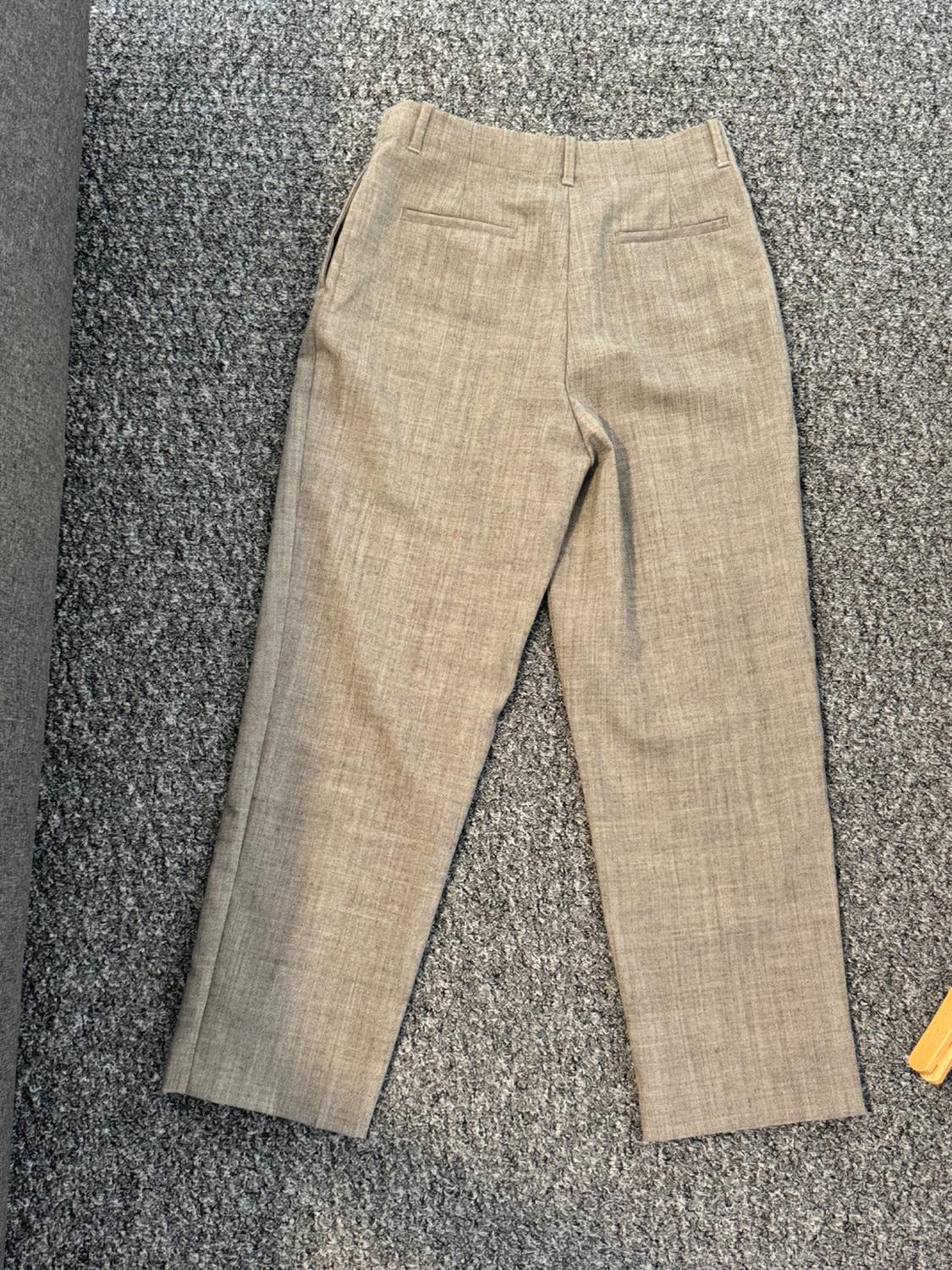 ZW COLLECTION 100% WOOL STRAIGHT-LEG TROUSERS - Image 3