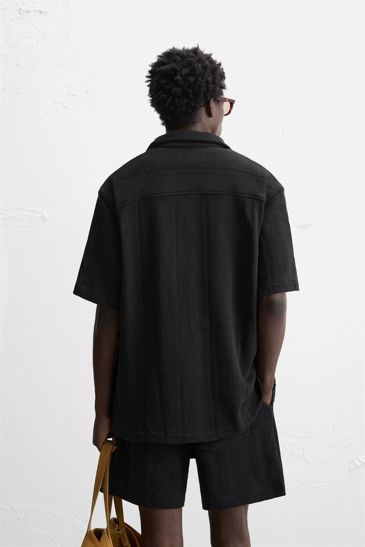 RELAXED FIT TEXTURED SHIRT