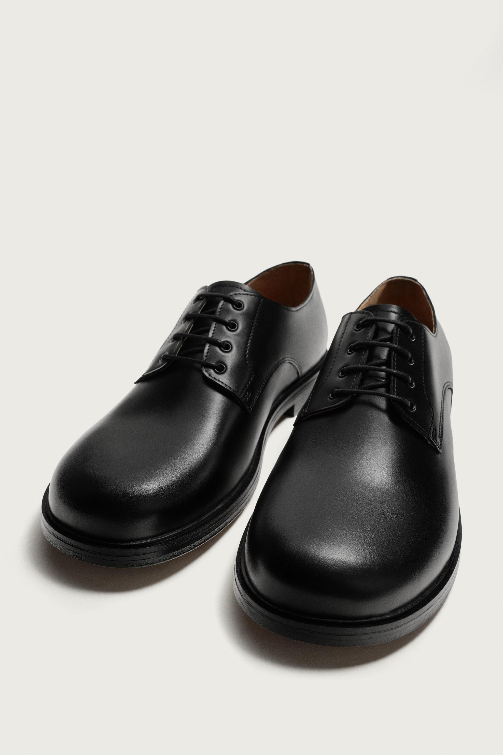レザーダービーシューズ - ブラック | ZARA Japan / 日本