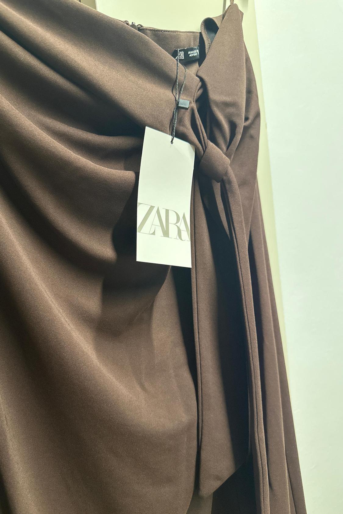 TIE SKIRT WITH SLIT - Image 2