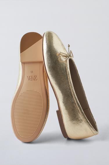 BAILARINA METALIZADA - Oro de Zara