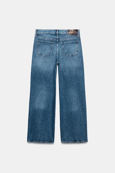 JEANS ZW COLLECTION WIDE LEG MET LAGE TAILLE - Blauw van Zara