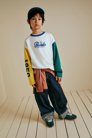Zara SNOOPY PEANUTS™ 對比色 T 恤 - 多色