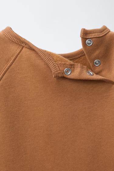 EMBROIDERED BEAR JUMPSUIT - Caramel by Zara - Image 2