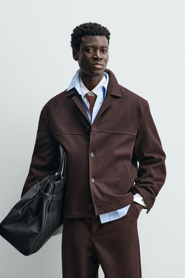 KËMISHË STRUKTURË SARGI - Ngjyrë shege nga Zara