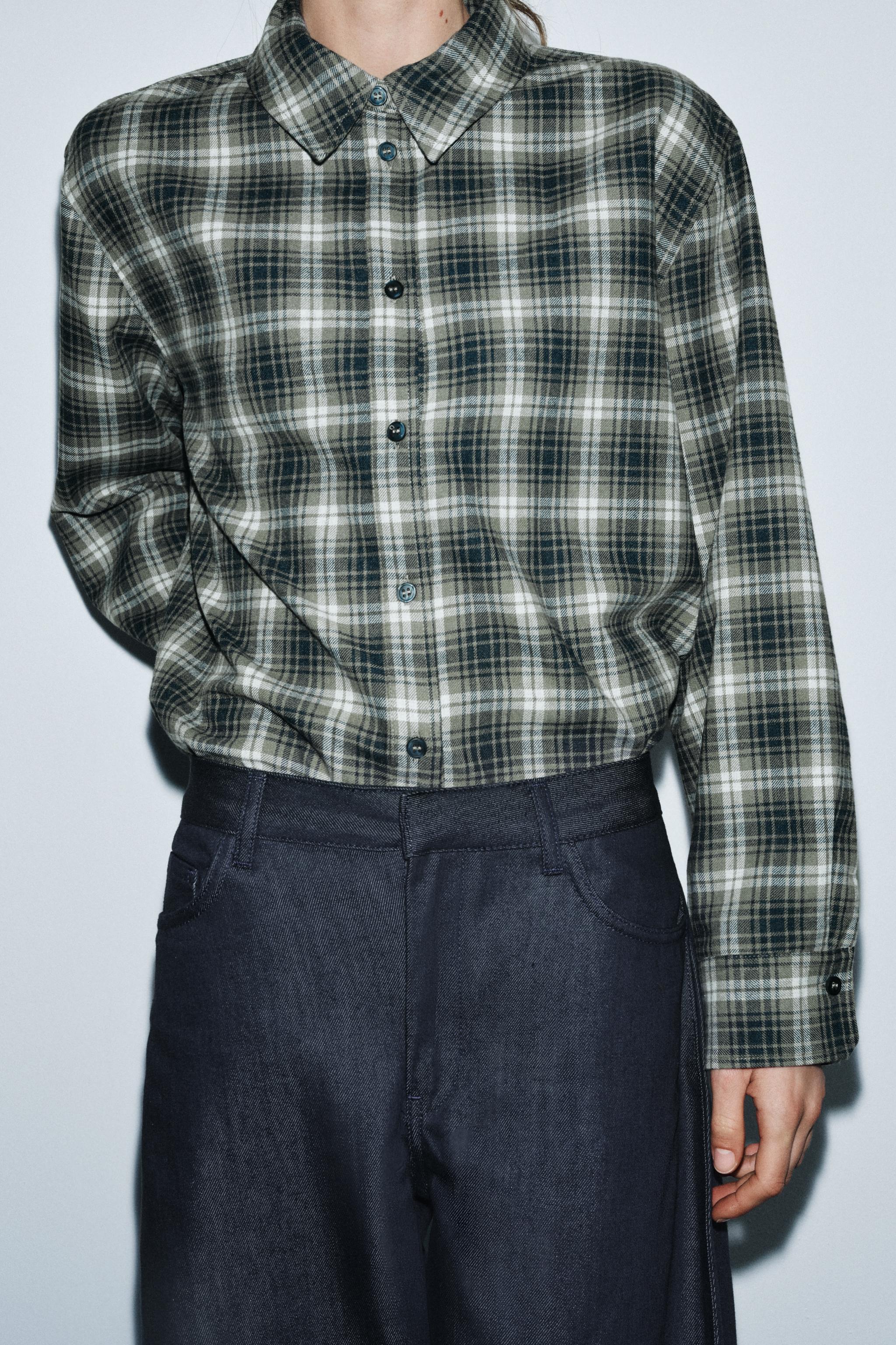OVERSIZED PLAID ZW COLLECTION SHIRT